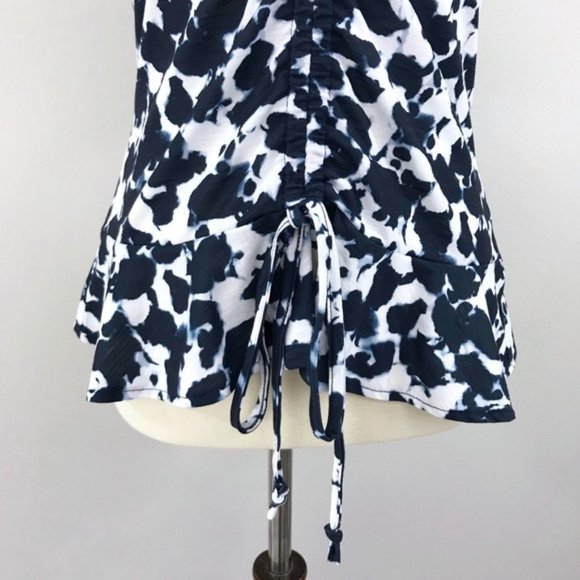 Juicy Couture Lush Shadow Gathered Front Flutter Sleeve Top Women’s Size M - Picture 5 of 15